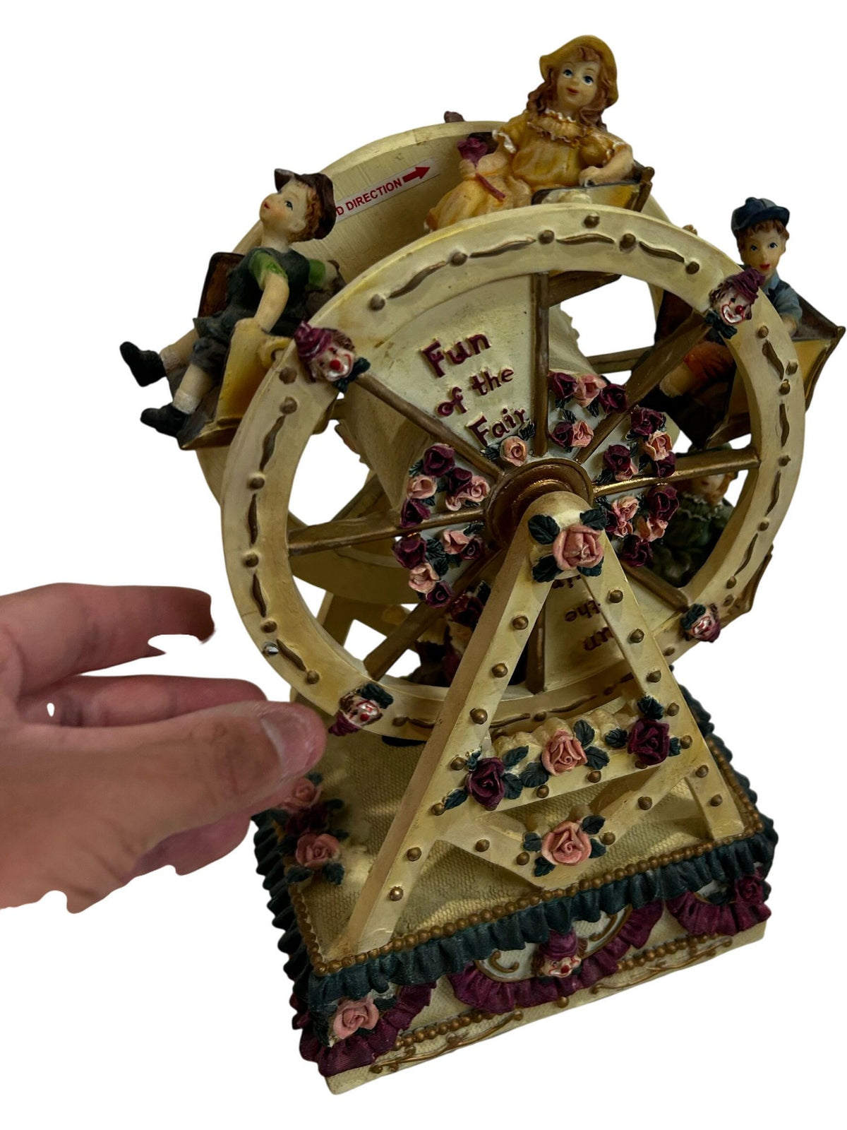 Fun of the Fair Ferris Wheel Fairground Figurine Floral Ornament 25cm(Pre-Loved)