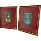 Pair of Framed Indian Miniature Paintings in Gold Frames (Pre-Loved)