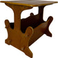 Vintage Style Wooden Magazine Rack Side Table Storage Stand (Pre-Loved)