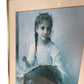 Bouguereau Print The Young Seamstress Framed (Pre-Loved)