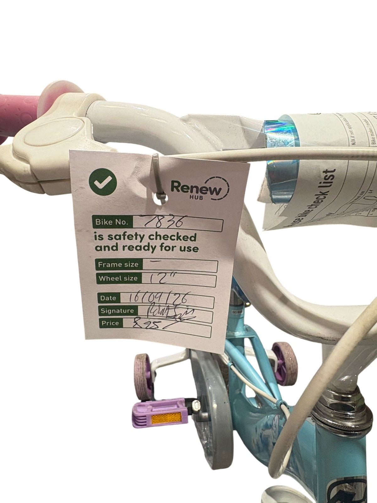 Serviced Children's Frozen Themed Pedal Bike 12" (Pre-Loved)