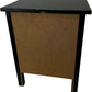 Black 2 Drawer Bedside Table Nightstand Bedroom Storage Cabinet (Pre-Loved)