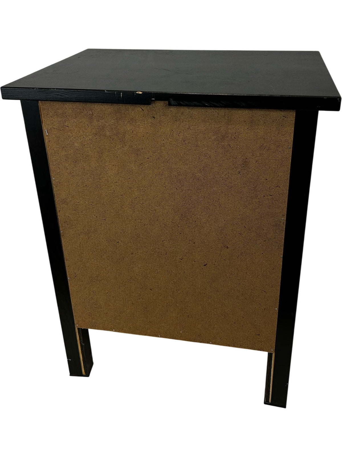 Black 2 Drawer Bedside Table Nightstand Bedroom Storage Cabinet (Pre-Loved)