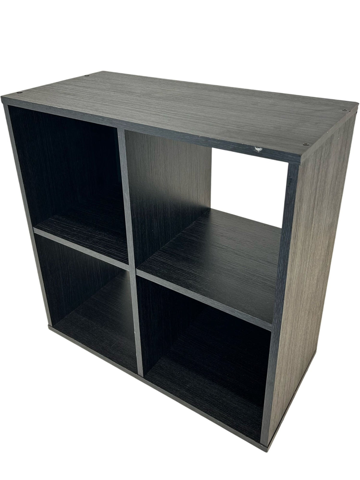 Black 4 Cube Storage Unit Shelving Bookcase Display Organiser 61cm (Pre-Loved)