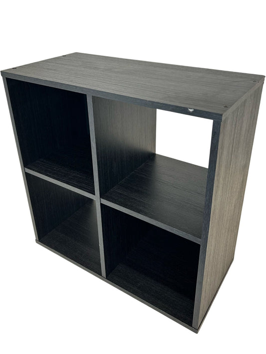Black 4 Cube Storage Unit Shelving Bookcase Display Organiser 61cm (Pre-Loved)