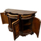 Antique Style Marquetry Curved Front Sideboard Floral Inlay (Pre-Loved)