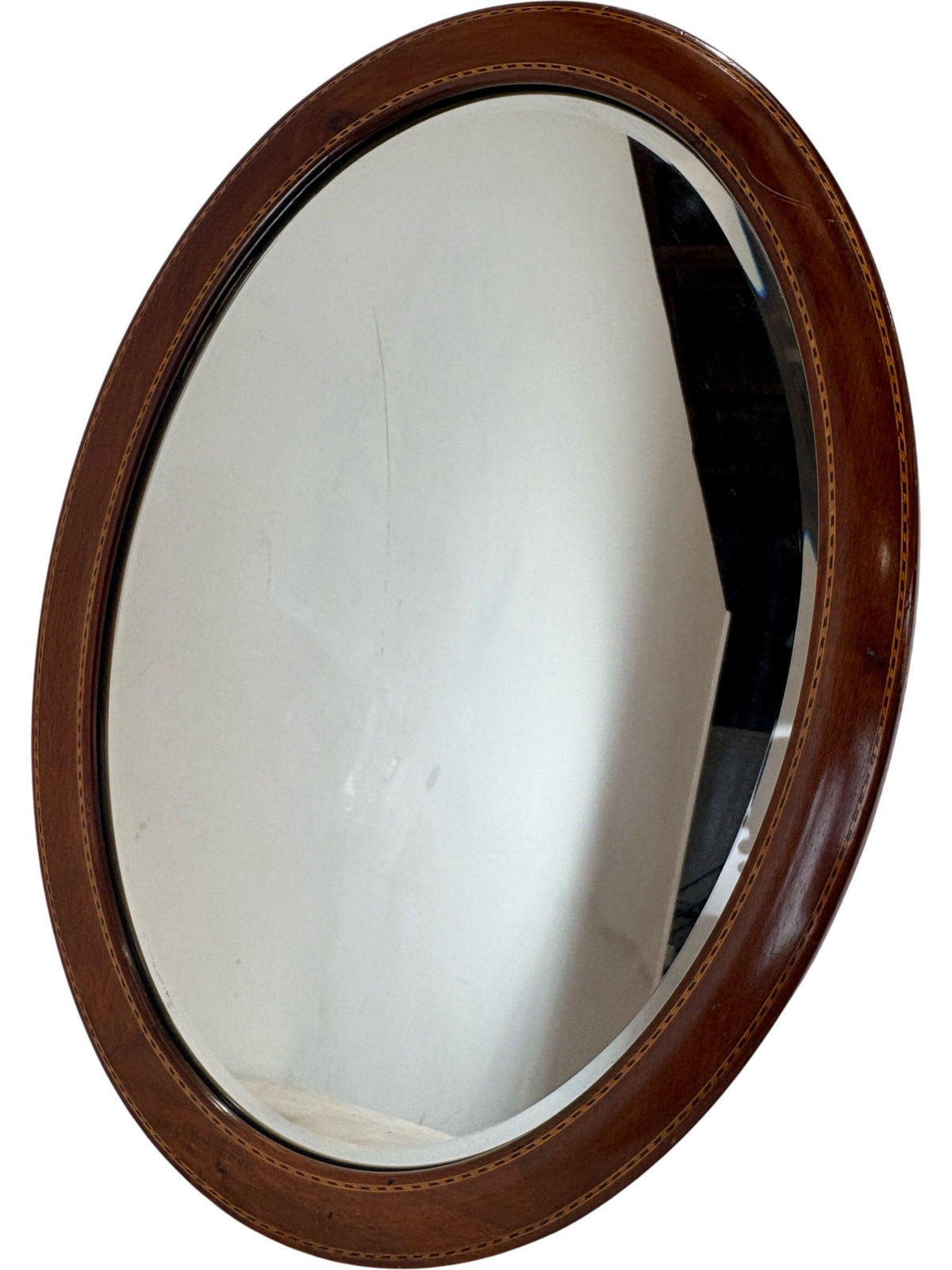 Oval Wooden Framed Mirror 50.5cm x 68cm (Pre-Loved)