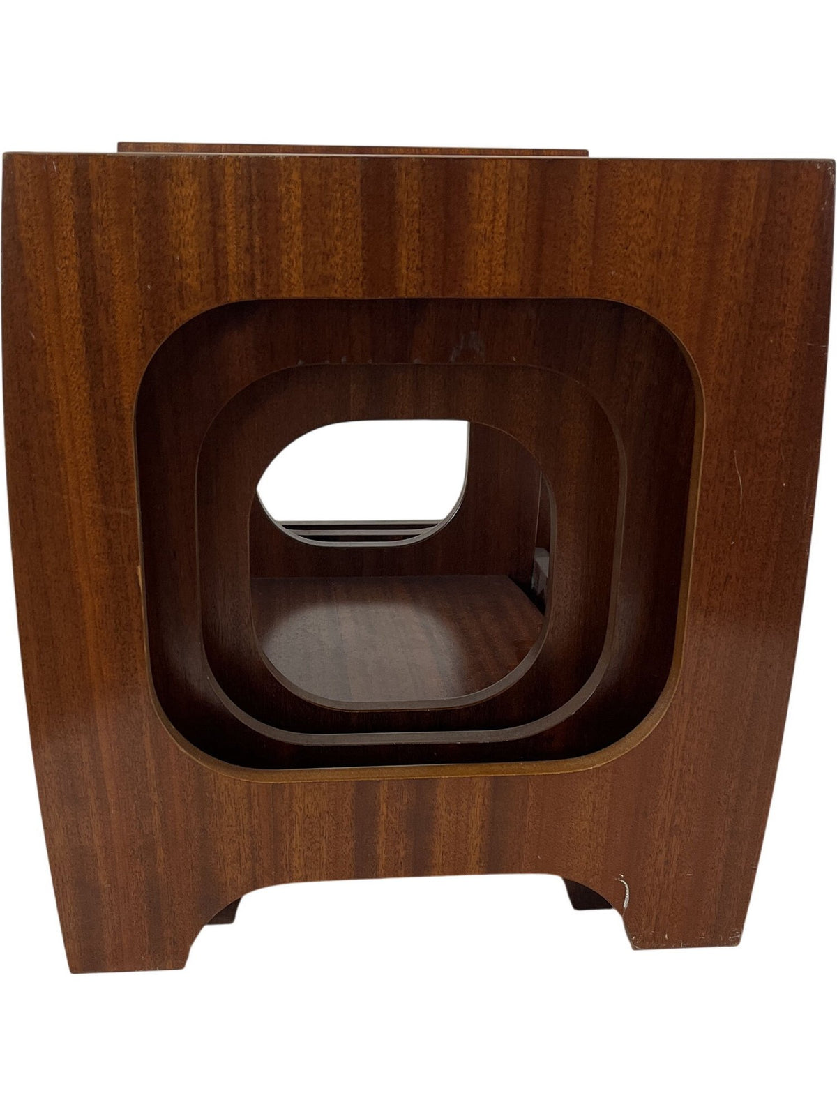 Vintage Retro Mid Century Modern Style Wood Nesting Tables Set (Pre-Loved)