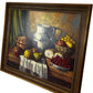 Vintage Still Life Painting With Fruit in Wooden Frame (Pre-Loved)