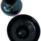 Iridescent Art Glass Vase & Footed Bowl Set Decorative Glass (Pre-Loved)