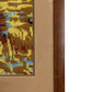 Vintage Framed Needlepoint Woven Harvest Scene Art (Pre-Loved)