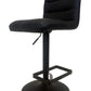 Adjustable Bar Stool Black Faux Leather (Pre-Loved)