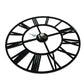 Black Metal Skeleton Wall Clock (Pre-Loved)