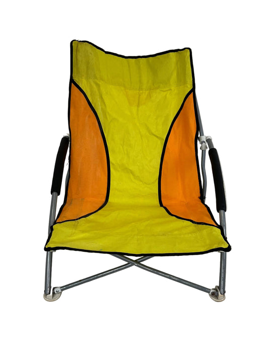 Yellow Folding Low Beach Chair (Pre-Loved)
