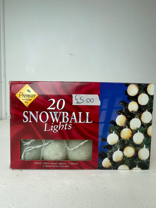 20 Snowball Lights (Pre-loved)