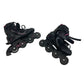 Oxelo Black 76mm Wheel Inline Roller Skates (Pre-Loved)