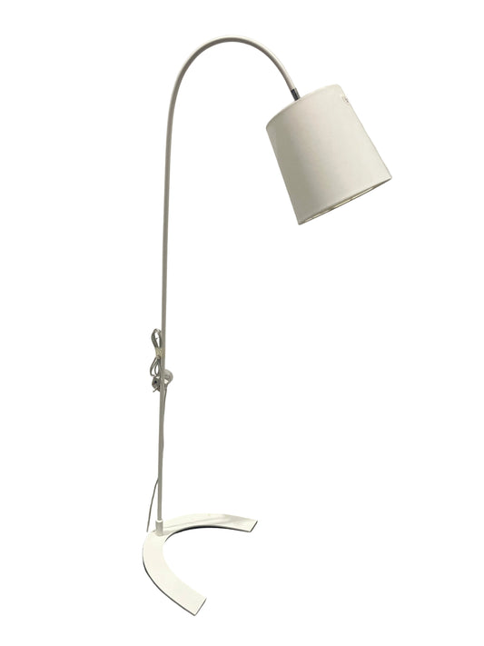 White Cream Curved Floor Lamp (Pre-Loved)