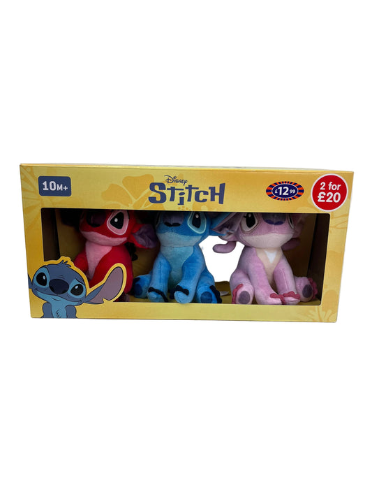 Lilo Stitch Trio Teddy Set (New)
