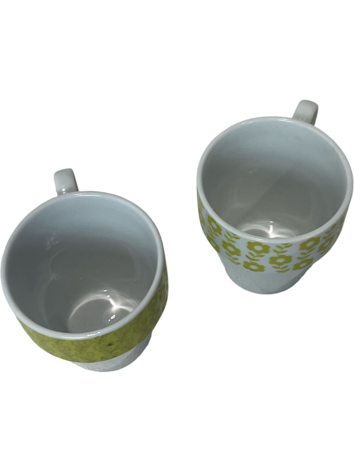Floral Stackable Mug Set with Metal Stand (Pre-Loved)