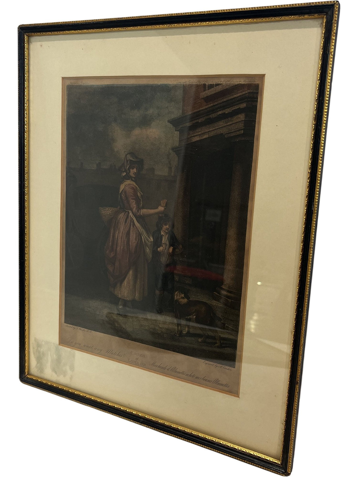 Set Of Vintage Framed Art Prints Cries From London Series (Pre-Loved)
