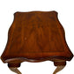 Vintage Wooden Side Table Queen Anne Style Curved Legs Brown (Pre-Loved)