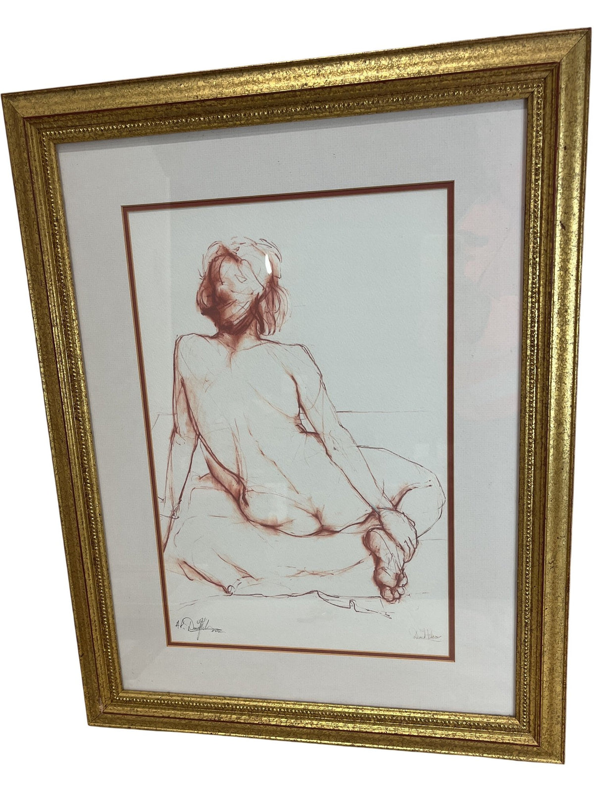 David Fisher Fine Art Sketch Drawings Framed Artwork (Pre-Loved)