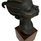 African Style Female Bust Sculpture on Wooden Base 58cm (Pre-Loved)