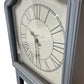 Grey Modern Tall Clock Cabinet With Storage Shelves (Pre-Loved)