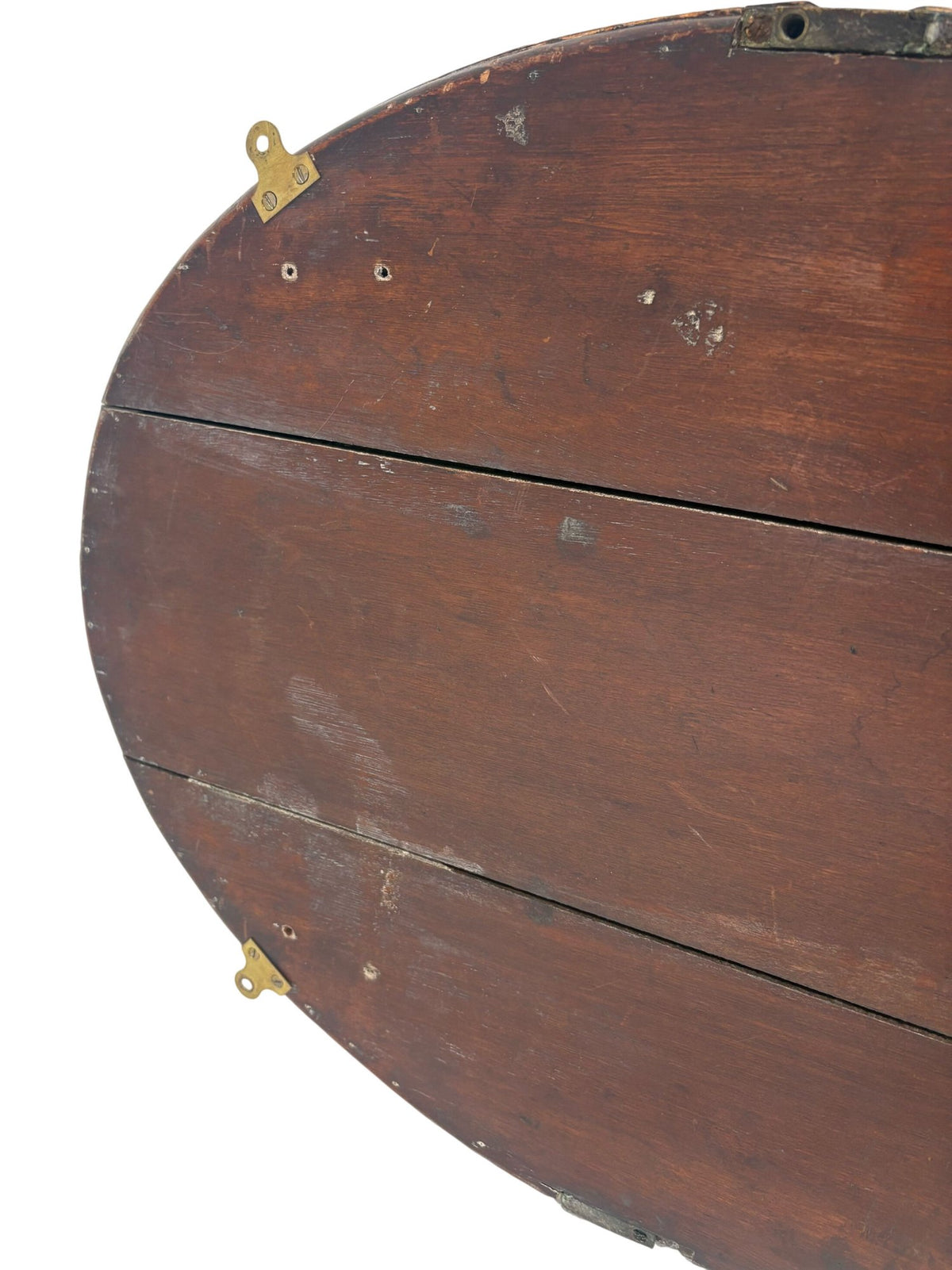 Vintage Wooden Oval Retro Mirror (Pre-Loved)