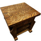 Vintage Wooden Accent Table with Drawer and Shelves (Pre-Loved)