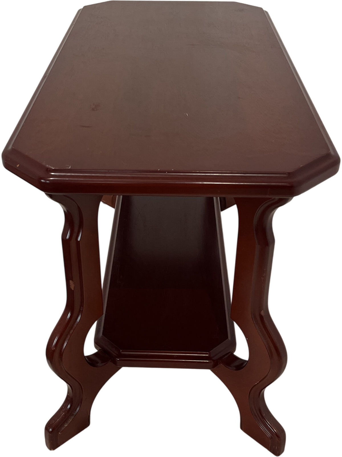 Vintage Wooden Rectangular Mahogany Style Side Table (Pre-Loved)