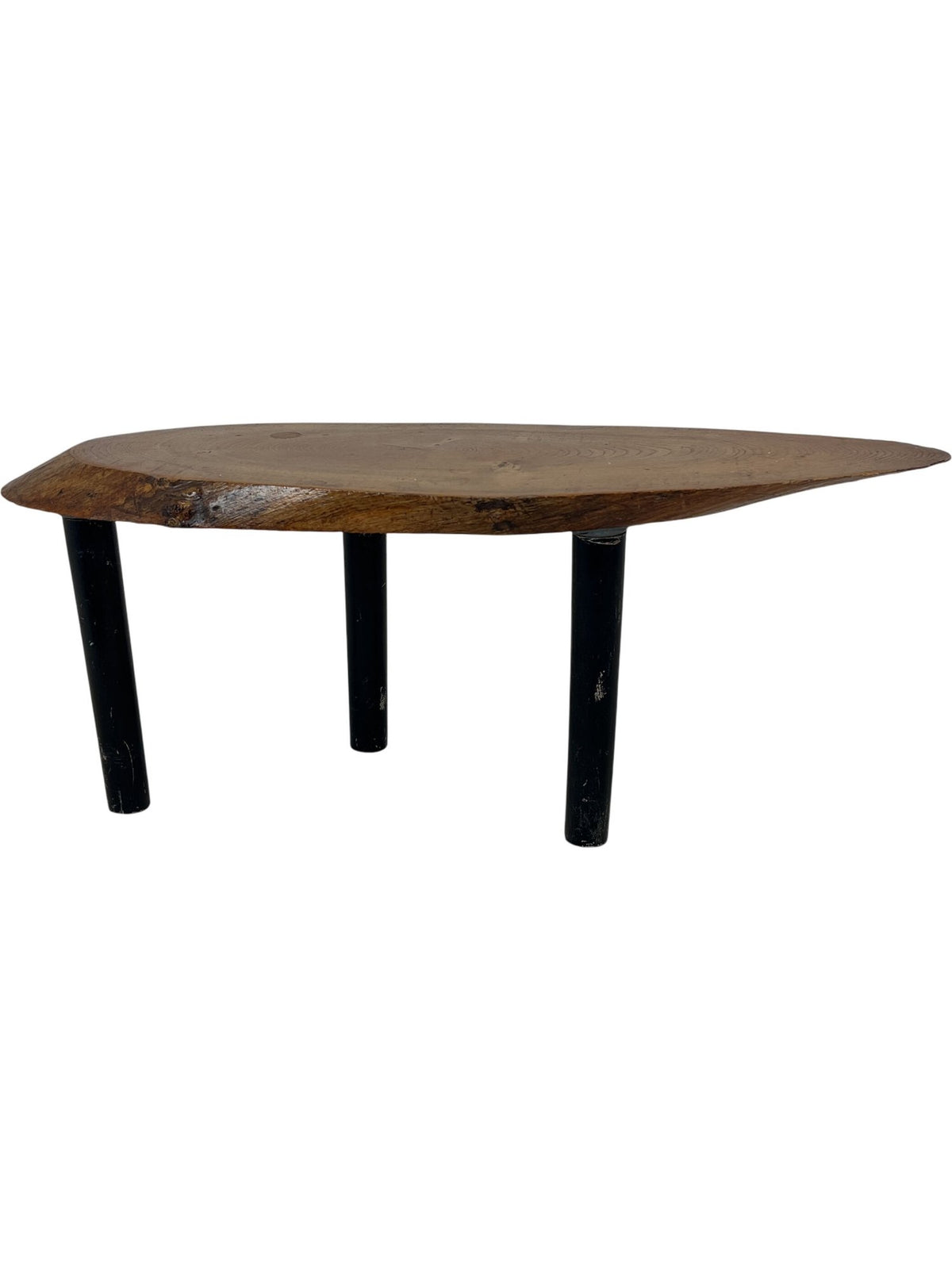 Rustic Wooden Small Table Black Metal Legs (Pre-Loved)
