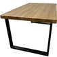Rectangular Wooden Coffee Table with Black Metal Legs (Pre-Loved)