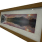 Panoramic Mountain Lake Sunset Framed Landscape Wall Art 99cm (Pre-Loved)