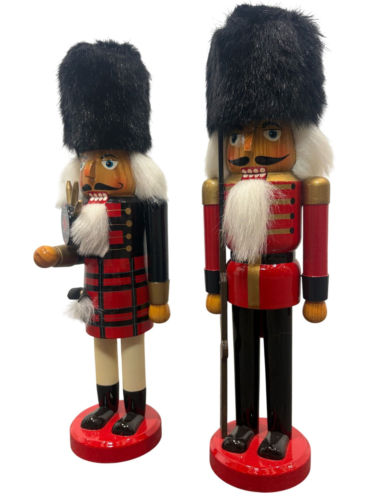 Traditions Wooden Nutcracker Soldier Set Hand-Painted Christmas Decor