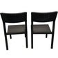 Pair of Black Rattan Effect Garden Chairs (Pre-Loved)