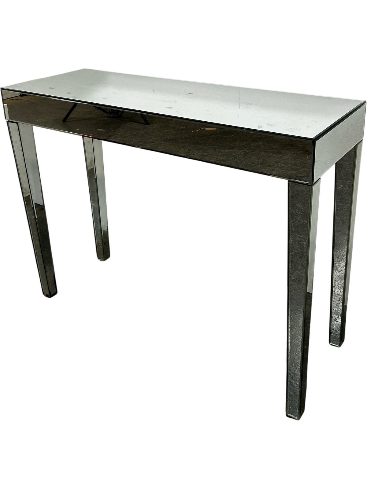 Mirrored Silver Console Table Rectangular Hallway Table (Pre-Loved)