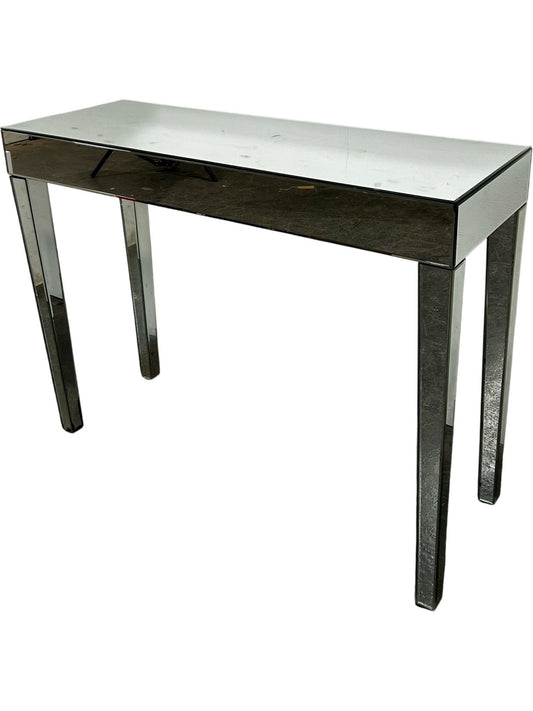 Mirrored Silver Console Table Rectangular Hallway Table (Pre-Loved)