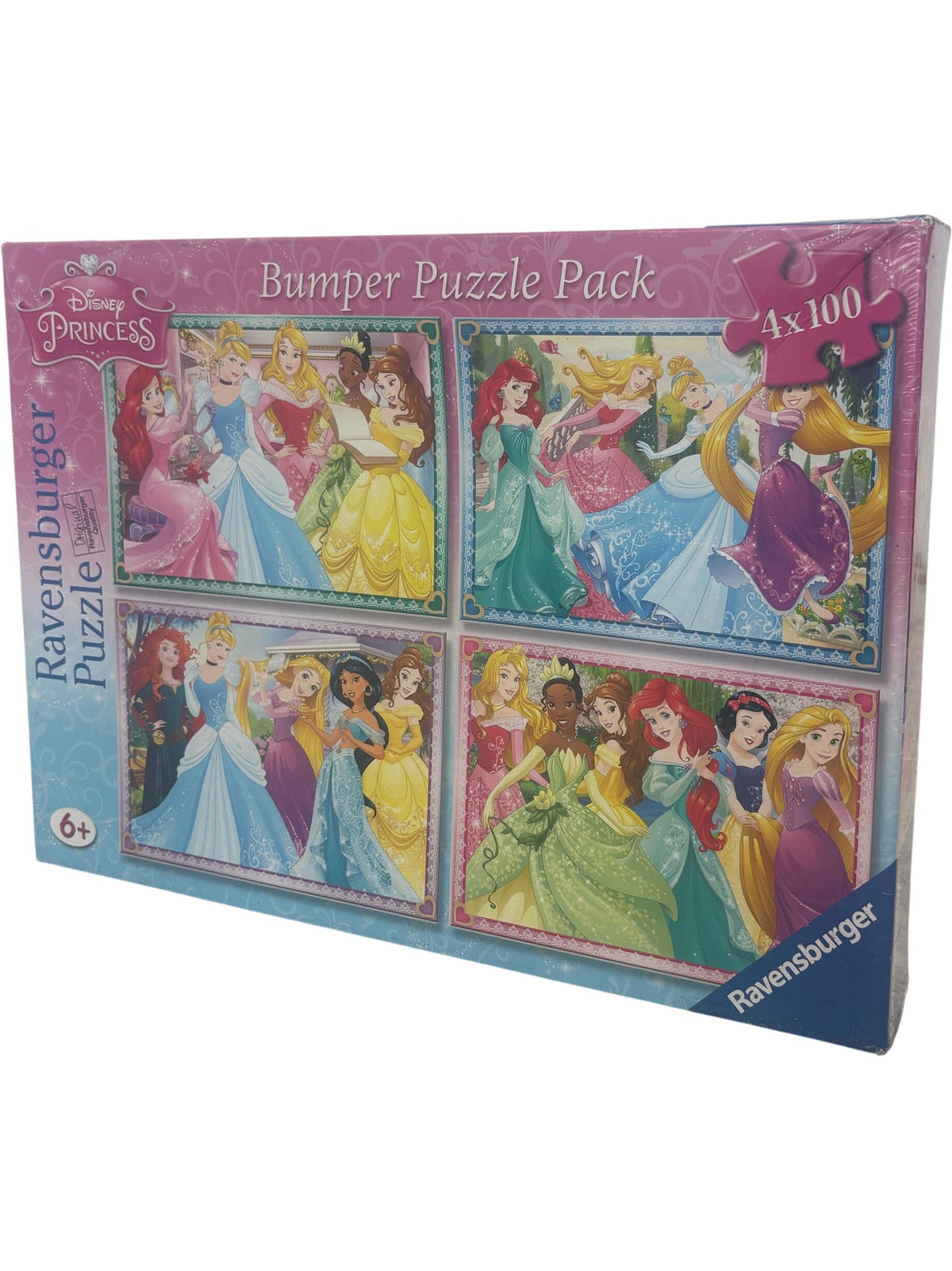 Disney Princess Bumper Puzzle Pack Ravensburger 4x100 Pieces (Unused)