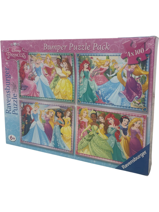 Disney Princess Bumper Puzzle Pack Ravensburger 4x100 Pieces (Unused)