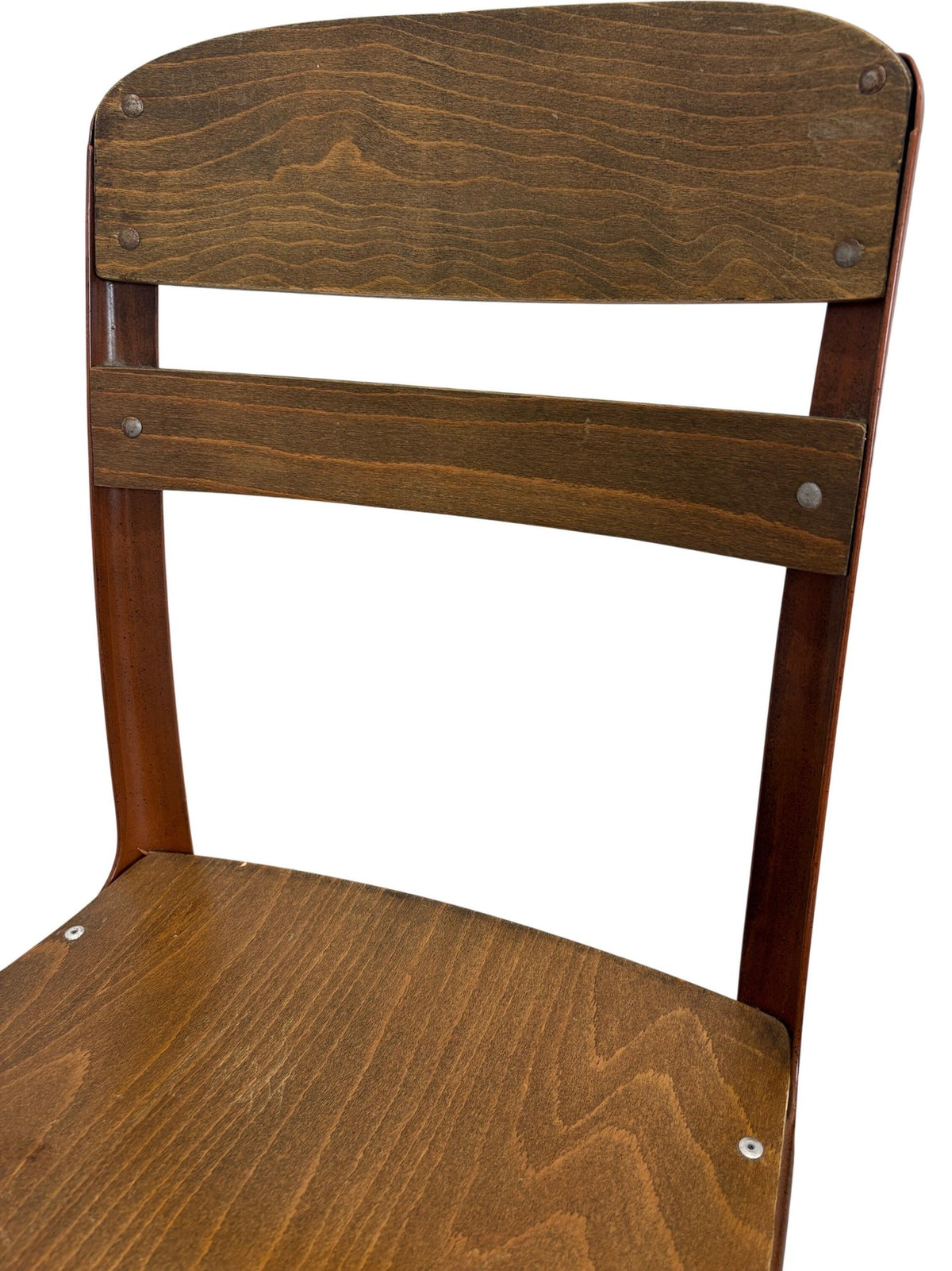 Antique Retro 'Envoy' Wooden Dining Chair Set of 4  (Pre-Loved)