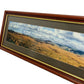 Framed Panoramic Countryside Landscape Scene Wooden Frame Wall Art (Pre-Loved)
