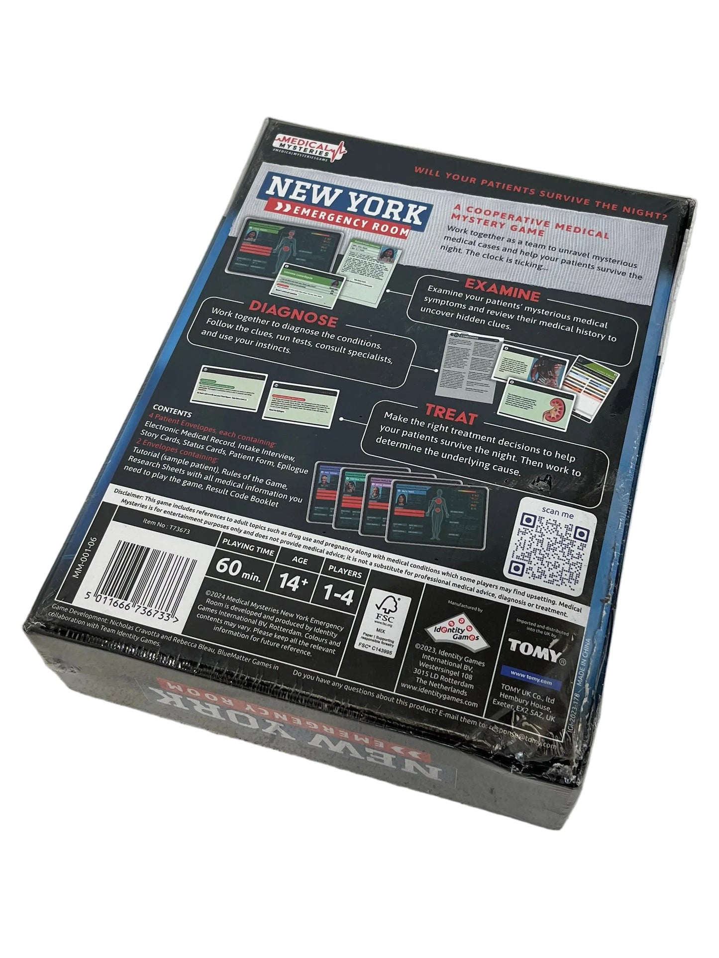 Medical Mysteries New York Emergency Room Game (Unused)
