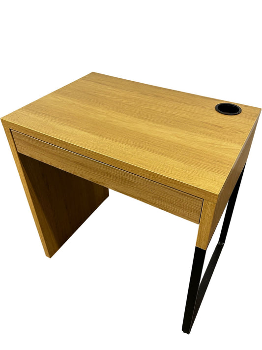 Modern Wooden Office Desk with Black Metal Legs (Pre-Loved)