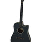 Donner DAG-1CB Matte Black Acoustic Guitar With Strap And Bag (Unused)