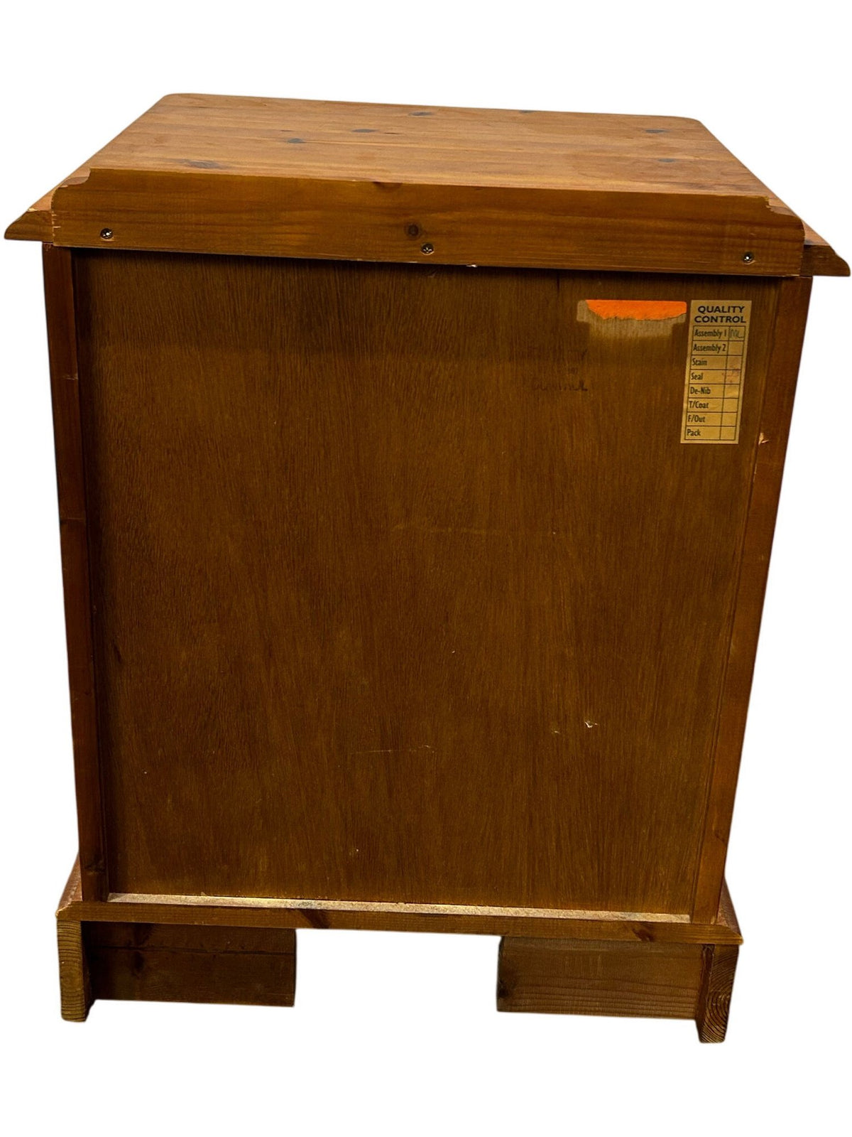 Vintage Wooden Nightstand Two Drawers Pine (Pre-Loved)