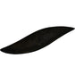 Long Wooden Decorative Bowl Tray Spiral Carved Leaf Shape Black (Pre-Loved)