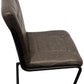 Set Of 2 Industrial Rustic Style Dining Chairs Grey Metal Frame (Pre-Loved)