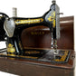 Vintage Singer Hand Crank Sewing Machine with Wooden Case (Pre-Loved)