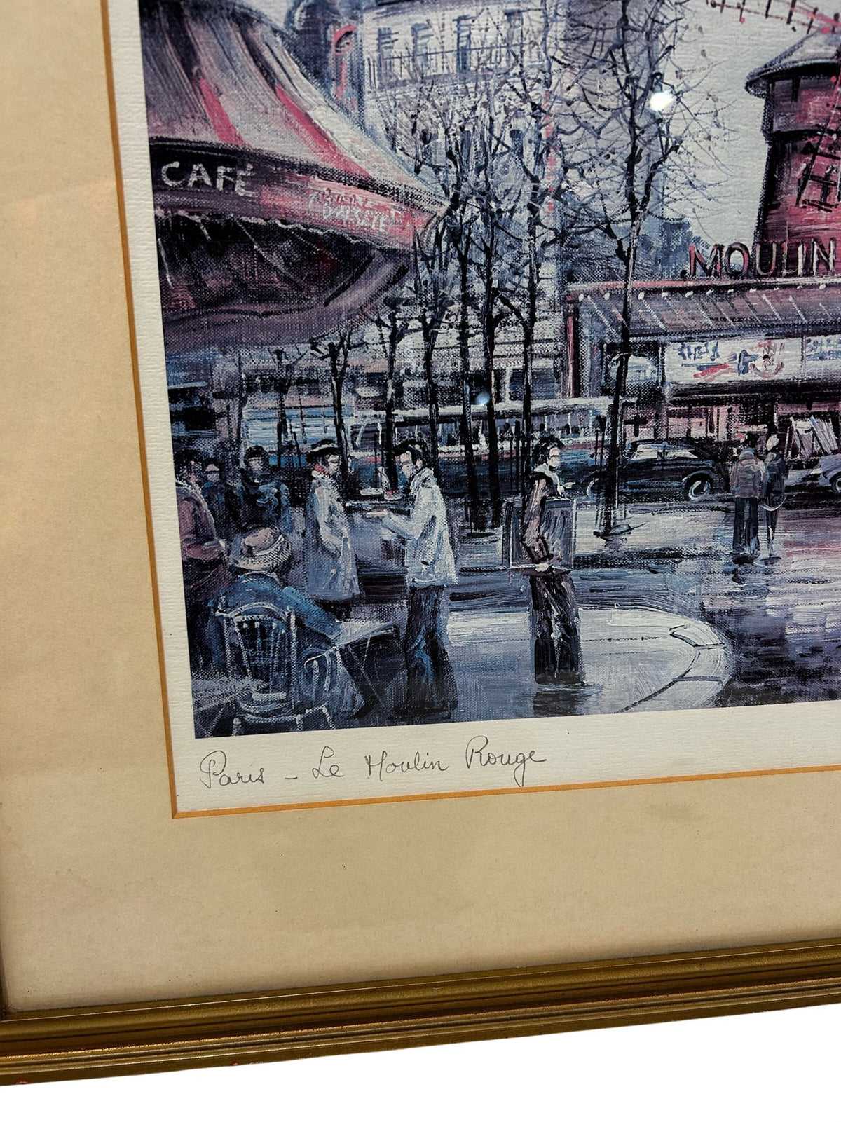 Brunet Paris Le Moulin Rouge Framed Art Print (Pre-Loved)